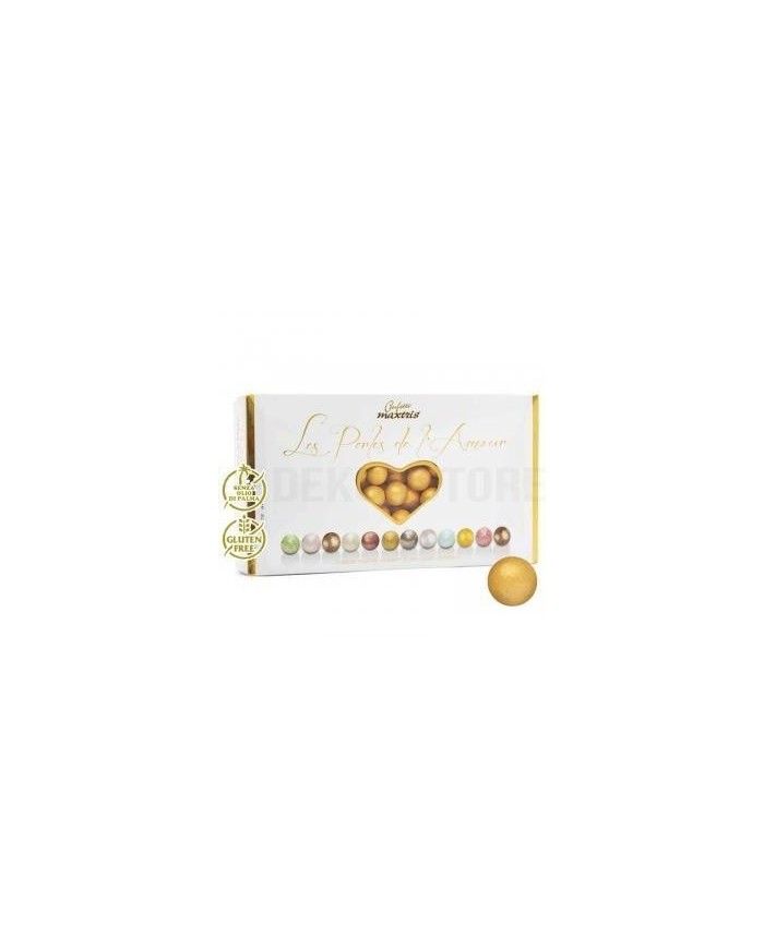 Confetti alla Nocciola Perlato Oro Les Perles Etè Maxtris - Oro - Italiana  Confetti Maxtris