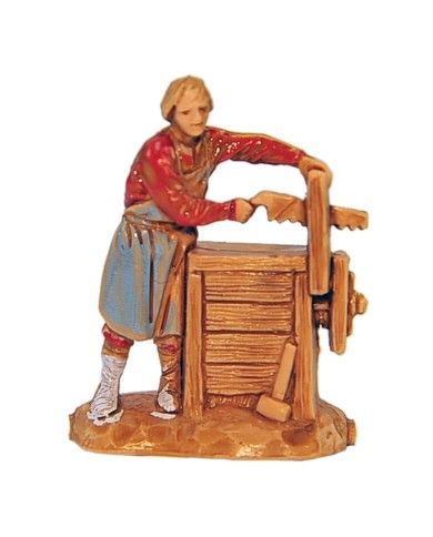 Statuina Falegname 3,5 cm Landi Moranduzzo per presepe