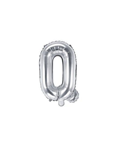 Palloncino mylar Argento 35 cm Lettera Q