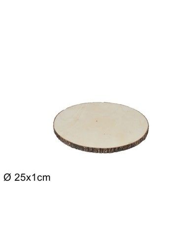 Base di legno circolare ø25 cm