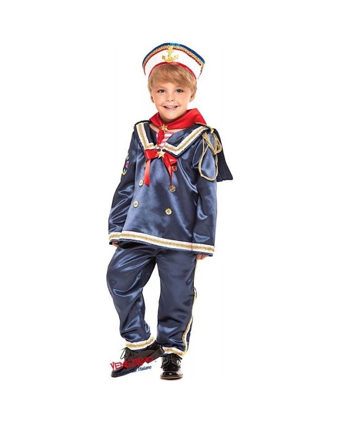 Vestito Costume di Carnevale Marinaio neonato 1 - 3 anni