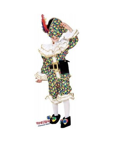 Vestito costume di carnevale Arlecchino 3 6 anni