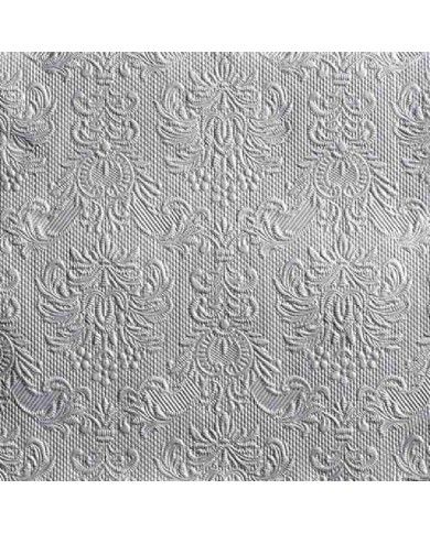 
        Tovaglioli di carta Argento damascato 15 pz cm 33x33
      