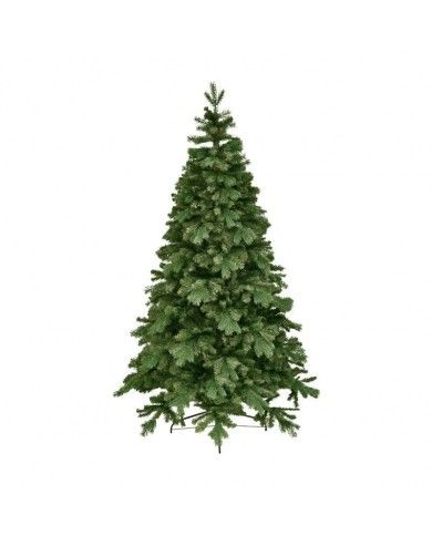 Albero di Natale effetto real touch Edward H210 cm sistema apertura a ombrello
