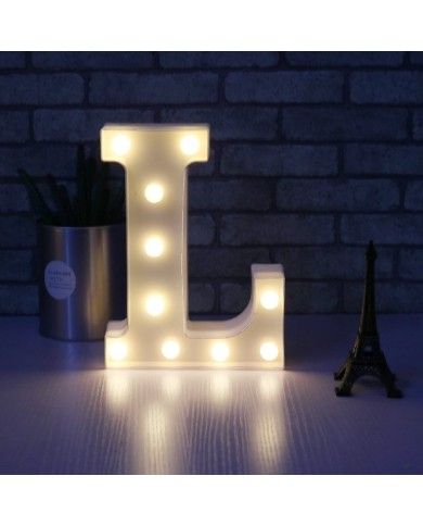 Lettera luminosa con luci led L 16cm