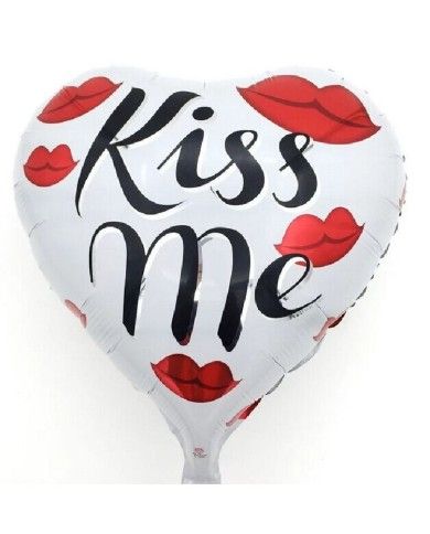 Palloncino cuore Kiss Me 45 cm