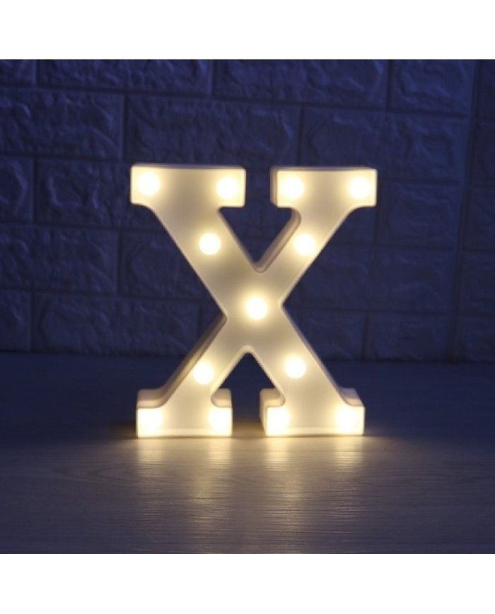 Lettera luminoso con luci led X 16cm