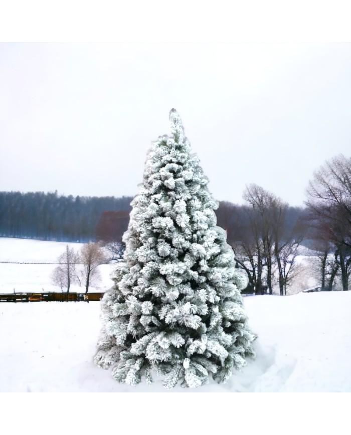 Albero di Natale bianco Hamilton 210 cm