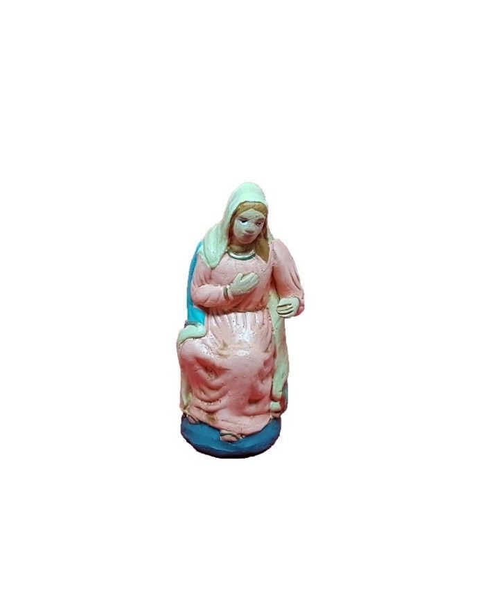 Statuina Madonna  10 cm di terracotta per presepe
