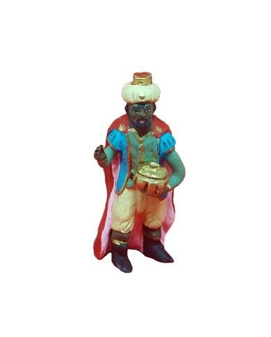 Statuina Magio Rosso 10 cm di terracotta per presepe