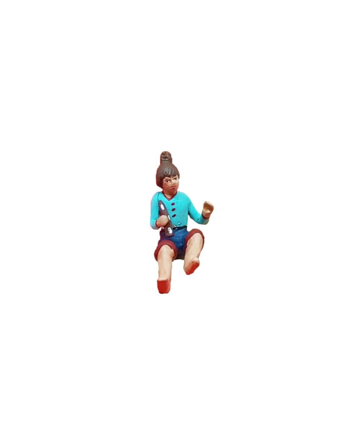 Statuina Bimba 10 cm di terracotta per presepe Statuina Bimba 10 cm di terracotta per presepe