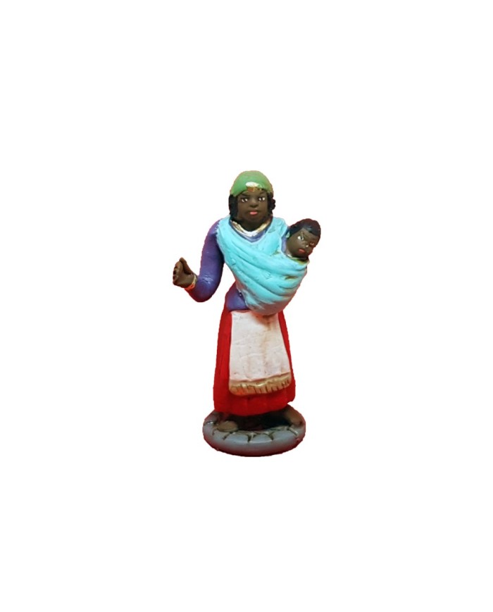 Statuina Zingara 10 cm di terracotta per presepe Statuina Zingara 10 cm di terracotta per presepe