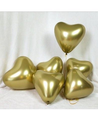 palloncino a cuore 12, chrome oro