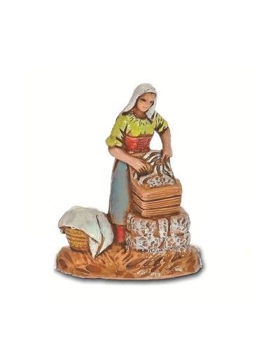 Statuina Lavandaia 3,5cm Landi Moranduzzo per presepe