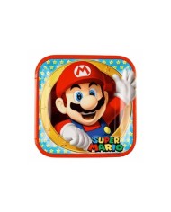 Piatti di carta 23 cm Super Mario 8Pz