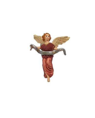 Statuina Angelo glora 7 cm di terracotta per presepe