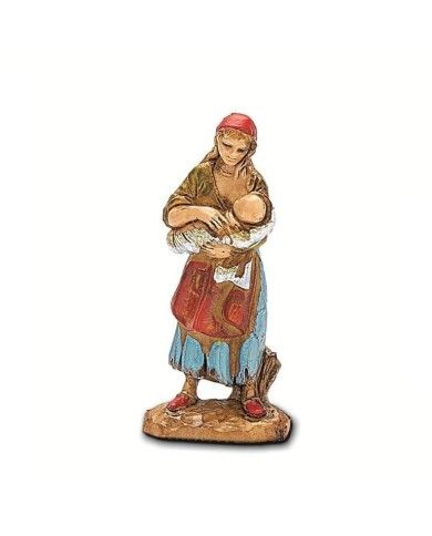 Statuina Zingara 3,5 cm per presepe Landi Moranduzzo