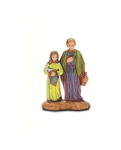 Statuina Donna e bimba 3,5 cm per presepe Landi Moranduzzo