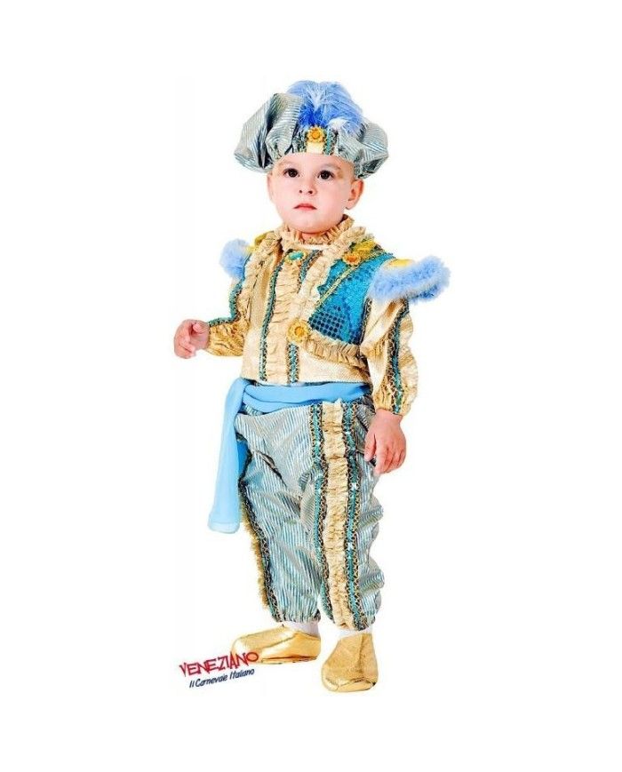 Costume vestito di carnevale Piccolo Principe D'Oriente bambino 0