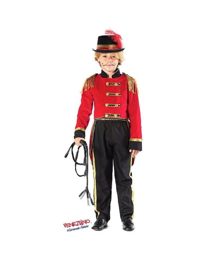 Costume vestito di carnevale Domatore Prestige bambino da 7 a 10 anni