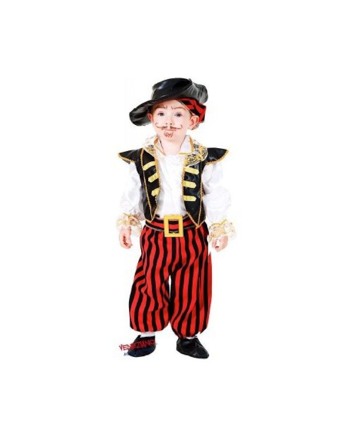 Costume vestito di carnevale Piccolo Pirata bambino da 0 a 2 anni
