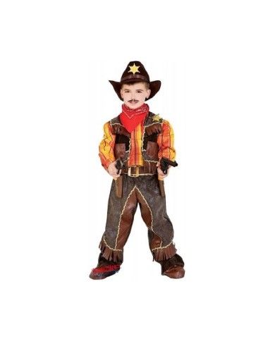 Costume vestito di carnevale Cowboy bambino da 3 a 6 anni