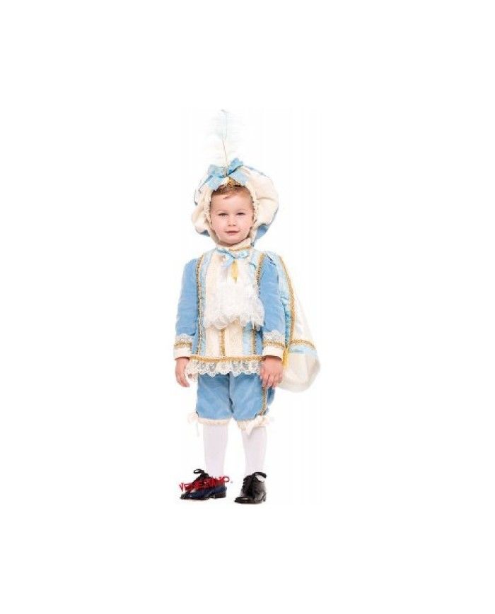Costume vestito di carnevale Principe azzurro prestige bambino da 1a 3 anni