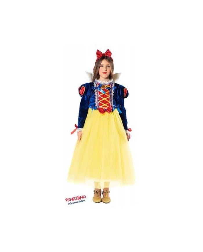 Costume vestito di carnevale Principessa dei boschi bambina da 4 a 6 anni