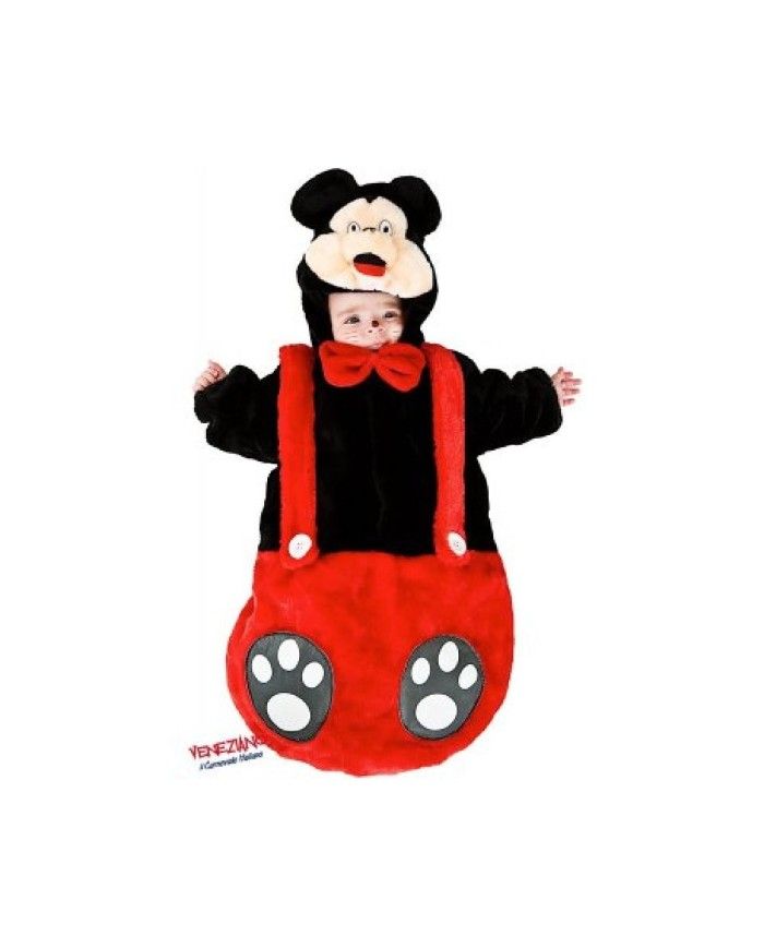 Costume di Carnevale Mouse Girl Vestito Pois TOPINA Colore Rosso