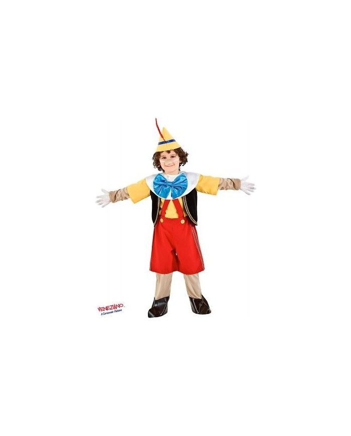 valve Hidden handcuffs Costume vestito di carnevale Pinocchio Burattino bambino da 1 a 6 anni