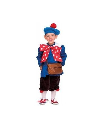 Costume vestito di carnevale Pierino per bambino da 4 a 6 anni