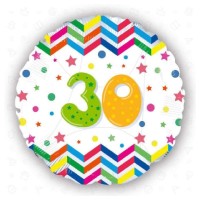 30° compleanno multicolor