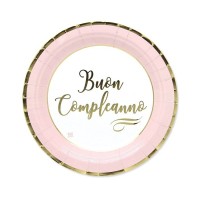 buon compleanno chic rosa