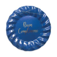 buon compleanno blu gold