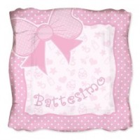 battesimo baby rosa
